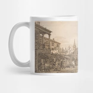 Capriccio of a Venetian Courtyard by Canaletto Mug